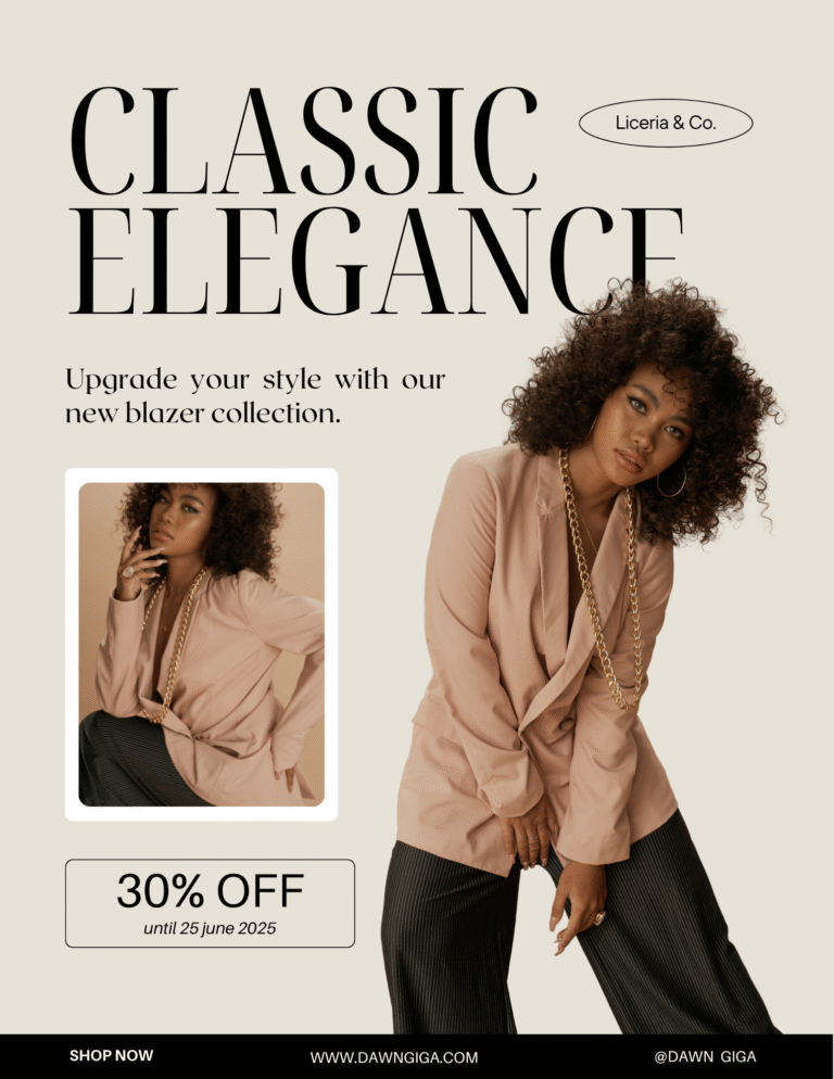 Black Elegant Fashion Style Flyer (1)